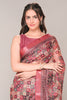 Maroon Color Cotton Silk Printed Saree