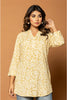 Beige & Cream Colour Floral Printed Kurti