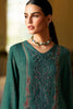 Teal Spun Printed and Embroidered Unstitched Suit Material