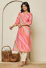 Pink Colour Muslin Printed Kurti