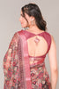 Maroon Color Cotton Silk Printed Saree