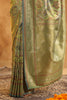 Sage Green Woven Silk Saree