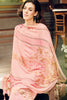 Pink Color Embroidered Georgette Unstitched Suit Material