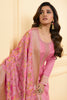 Pink Color Silk Woven Unstitched Suit Material