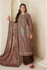 Brown Color Pashmina Woven Unstitched Suit Material