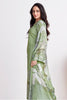 Green Color Printed Cotton Unstitched Suit Material