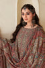 Brown Color Pashmina Woven Unstitched Suit Material