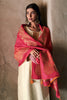 Cream Color Silk Embroidered Unstitched Suit Material.