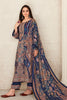 Navy Blue Colour Pashmina Woven Unstitched Suit Material