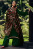 Bottle Green Color Crepe Neck Embroidered Unstitched Suit Material