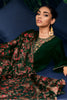 Bottle Green Color Crepe Neck Embroidered Unstitched Suit Material
