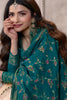 Teal Color Silk Woven Unstitched Suit Material