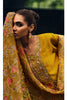 Mustard Color Crepe Neck Embroidered Unstitched Suit Material