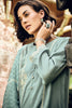 Sea Green Color Embroidered Georgette Unstitched Suit Material