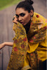 Mustard Color Crepe Neck Embroidered Unstitched Suit Material