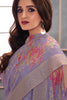 Lavender Color Silk Swarovski Work Woven Unstitched Suit Material