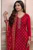 Maroon Color Silk Woven Unstitched Suit Material