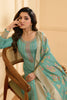 Mint Green Color Woven Silk Unstitched Suit Material