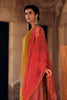 Mustard Color woven Organza Unstitched Suit Material