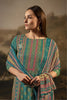 Teal Color Silk Embroidered Unstitched Suit Fabric