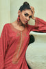 Maroon Color Printed Crepe Unstitched Suit Material