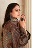 Brown Colour Pashmina Woven Unstitched Suit Material