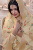 Beige Color Silk Woven Unstitched Suit Material