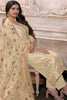 Beige Color Silk Woven Unstitched Suit Material