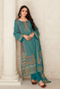Teal Colour Pashmina Woven Unstitched Suit Material