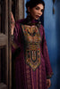 Dark Scarlet Color Printed Pashmina Unstitched Suit Material