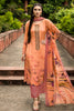 Peach Color Georgette Printed Unstitched Suit Material