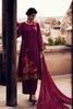 Purple Color woven Organza Unstitched Suit Material