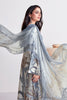 Grey Colour Printed Cotton Unstitched Suit Material