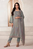 Grey Color Pashmina Woven Unstitched Suit Material