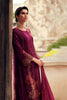 Purple Color woven Organza Unstitched Suit Material