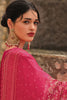 Fuchsia Pink Color Silk Zari Embroidered Unstitched Suit Material