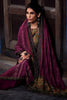 Dark Scarlet Color Printed Pashmina Unstitched Suit Material