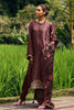 Mauve Color Crepe Neck Embroidered Unstitched Suit Material