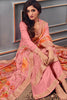 Peach Color Silk Swarovski Work Woven Unstitched Suit Material