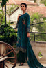 Blue Color woven Organza Unstitched Suit Material