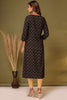 Black Color Cotton Printed Kurti
