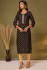 Black Color Cotton Printed Kurti