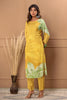 Mustard Color Printed Muslin Co-Ord Set