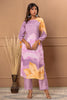 Mauve Color Printed Muslin Co-Ord Set