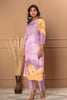 Mauve Color Printed Muslin Co-Ord Set