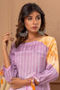 Mauve Color Printed Muslin Co-Ord Set