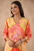 Orange & Mustard Color Muslin Printed Co-Ord Set