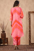 Pink Colour Muslin Printed Co-Ord Set