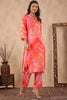 Pink Colour Muslin Printed Co-Ord Set