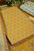 Mustard Color Cotton Printed Unstitched Suit